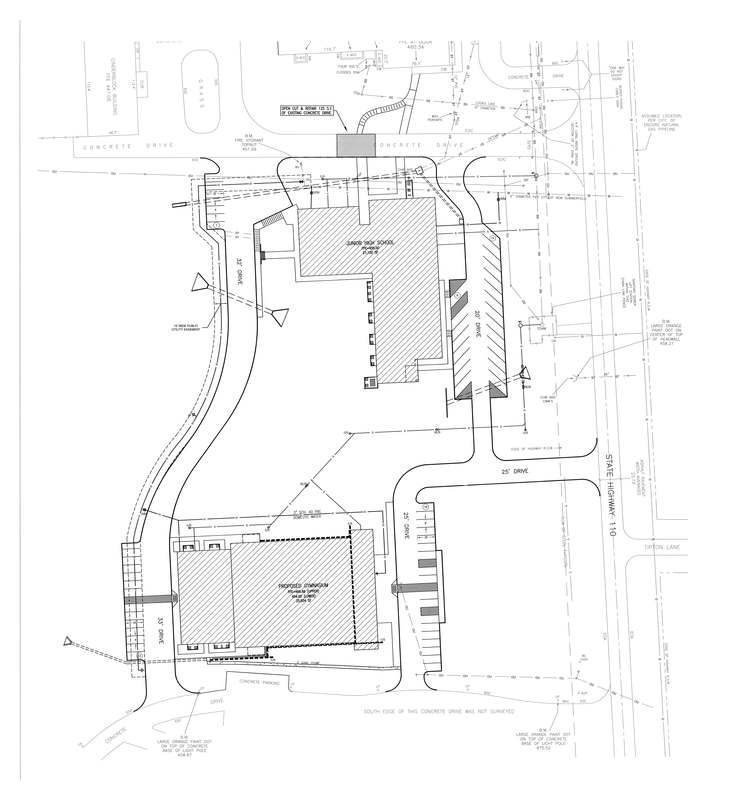 Construction schematic Phase II construction for New Summerfield ISD